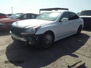 2015 Hyundai Equus Signature z VIN KMHGH4JH3FU094391, wystawiony jako IAAI lot #32794970 z przebiegiem 104 053 mil mil oraz . Historia ofert i sprzedaży dostępna na DreamBid. Obrazek 2.