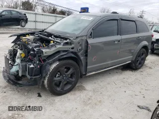 2019 Dodge Journey Crossroad with VIN 3C4PDCGB6KT798800, listed as a Copart auction lot 84019344 with 90,638 mi miles and Salvage Title. Bid and sale history available at DreamBid. Image 1.