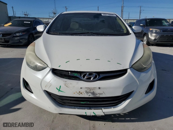 2013 Hyundai Elantra GLS with VIN 5NPDH4AE0DH183534, listed as a Copart auction lot 49715655 with 182,579 mi miles and Salvage Title. Bid and sale history available at carsss.com. Image 5.