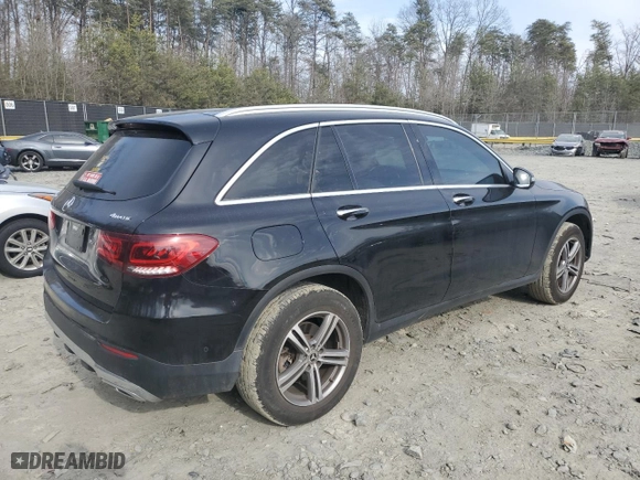 2022 Mercedes-Benz GLC with VIN W1N0G8EB9NG024549, listed as a Copart auction lot 47933395 with 88,259 mi miles and Clean Title. Bid and sale history available at carsss.com. Image 3.