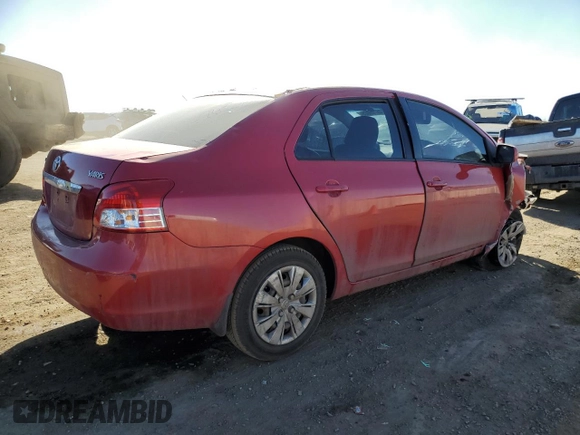 2012 Toyota Yaris with VIN JTDBT4K37C1419301, listed as a Copart auction lot 46705025 with 201,884 mi miles and Salvage Title. Bid and sale history available at DreamBid. Image 3.