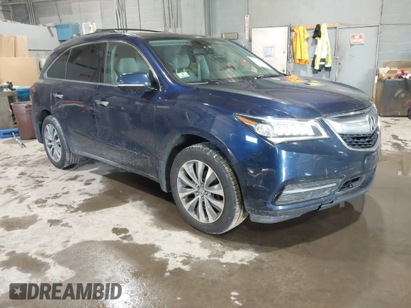 2014 Acura MDX Tech Pkg with VIN 5FRYD4H46EB048809, listed as a IAAI auction lot 41573811 with 199,888 mi miles. Bid and sale history available at carsss.com. Image 1.