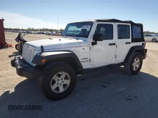 2018 Jeep Wrangler JK Unlimited Sport S with VIN 1C4BJWDG1JL863471, listed as a Copart auction lot 80712944 with 81,657 mi miles and Salvage Title. Bid and sale history available at carsss.com. Image 1.
