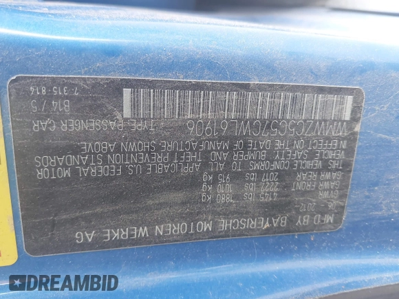 2012 MINI Countryman S z VIN WMWZC5C57CWL61906, wystawiony jako IAAI lot #42809364 z przebiegiem 169 517 mil mil oraz . Historia ofert i sprzedaży dostępna na DreamBid. Obrazek 9.