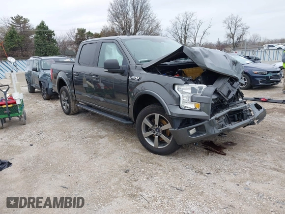 2015 Ford F-150 XLT with VIN 1FTEW1EG8FFC72205, listed as a IAAI auction lot 41971267 with 166,068 mi miles. Bid and sale history available at carsss.com. Image 1.