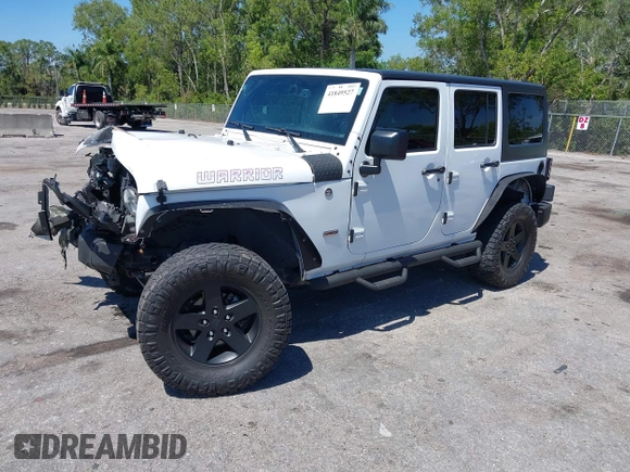 2016 Jeep Wrangler Unlimited Sport with VIN 1C4BJWDG3GL282787, listed as a IAAI auction lot 41849527 with 75,578 mi miles and . Bid and sale history available at DreamBid. Image 2.