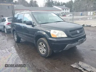 2003 Honda Pilot EX with VIN 2HKYF18523H598445, listed as a IAAI auction lot 41723462 with 234,598 mi miles and . Bid and sale history available at DreamBid. Image 1.