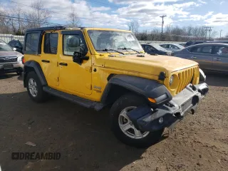 2019 Jeep Wrangler Unlimited Sport with VIN 1C4HJXDG1KW579578, listed as a Copart auction lot 88241065 with 69,083 mi miles and Salvage title. Bid and sale history available at DreamBid. Image 4.