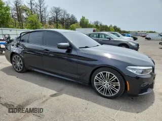 2019 BMW 5 Series 540i xDrive with VIN WBAJE7C53KWD55234, listed as a Copart auction lot 57797475 with 81,844 mi miles and Salvage title. Bid and sale history available at DreamBid. Image 4.