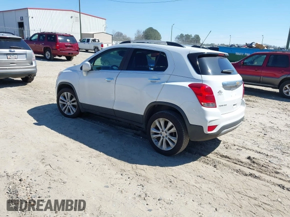 2017 Chevrolet Trax LT with VIN KL7CJRSB9HB084197, listed as a IAAI auction lot 41707414 with 91,666 mi miles and . Bid and sale history available at carsss.com. Image 3.