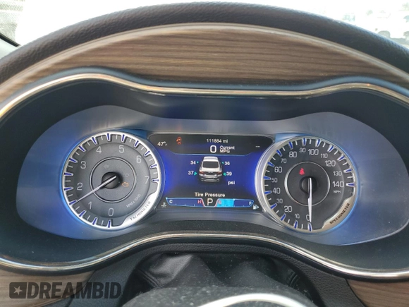 2015 Chrysler 200 C with VIN 1C3CCCCB2FN527220, listed as a Copart auction lot 47486245 with 111,884 mi miles and Salvage Title. Bid and sale history available at carsss.com. Image 9.