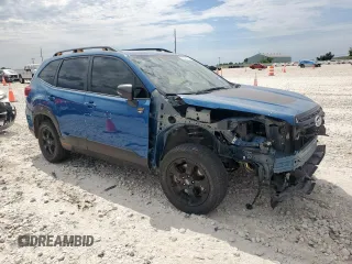 2022 Subaru Forester Wilderness with VIN JF2SKAMC2NH527657, listed as a Copart auction lot 57845595 with 36,981 mi miles and Salvage title. Bid and sale history available at DreamBid. Image 4.