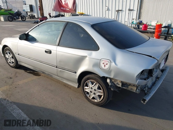 1998 Honda Civic HX with VIN 1HGEJ7222WL056735, listed as a IAAI auction lot 41454876 with 257 mi miles. Bid and sale history available at carsss.com. Image 3.