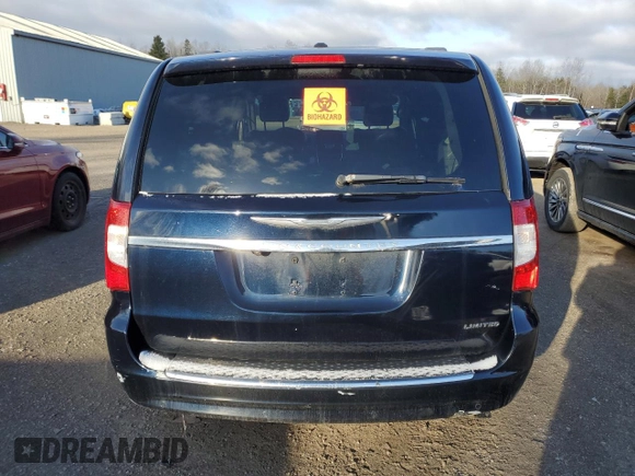 2011 Chrysler Town & Country Limited with VIN 2A4RR6DG5BR747619, listed as a Copart auction lot 45509485 with Not Provided miles and Salvage Title. Bid and sale history available at carsss.com. Image 6.