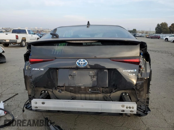 2022 Toyota Prius L Eco with VIN JTDKAMFU5N3178936, listed as a Copart auction lot 84766234 with 18,462 mi miles and Salvage Title. Bid and sale history available at carsss.com. Image 6.