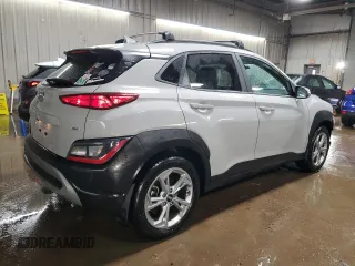 2023 Hyundai Kona SEL with VIN KM8K3CAB5PU946983, listed as a Copart auction lot 52311165 with 27,141 mi miles and Salvage Title. Bid and sale history available at DreamBid. Image 3.