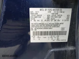 2011 Ford Edge Limited with VIN 2FMDK4KC0BBB12661, listed as a IAAI auction lot 41711755 with 195,855 mi miles. Bid and sale history available at carsss.com. Image 9.