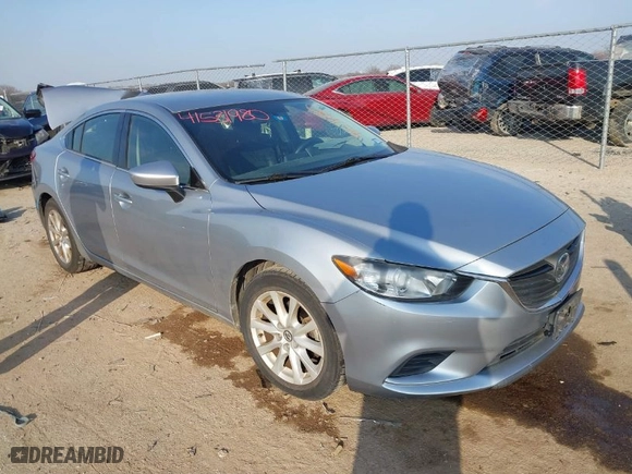 2016 Mazda Mazda6 i Sport with VIN JM1GJ1U52G1406986, listed as a IAAI auction lot 41531980 with 92,518 mi miles. Bid and sale history available at carsss.com. Image 1.