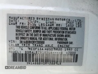 2024 Nissan Sentra S with VIN 3N1AB8BV0RY288968, listed as a Copart auction lot 59863405 with 31,397 mi miles and Salvage title. Bid and sale history available at DreamBid. Image 13.