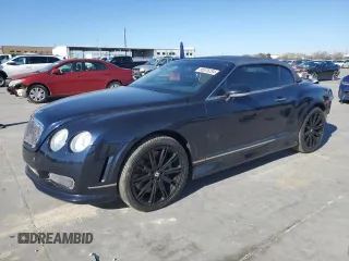 2007 Bentley Continental GT with VIN SCBDR33W77C043464, listed as a Copart auction lot 85575234 with 37,099 mi miles and Salvage Title. Bid and sale history available at carsss.com. Image 1.