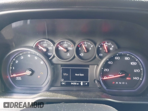 2020 Chevrolet Silverado 1500 Custom with VIN 3GCPWBEF0LG102775, listed as a IAAI auction lot 42000380 with 94,250 mi miles and . Bid and sale history available at DreamBid. Image 7.