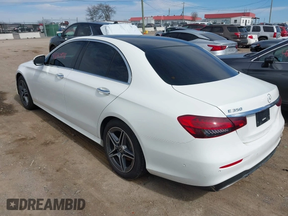 2023 Mercedes-Benz E 350 with VIN W1KZF8EB7PB174425, listed as a IAAI auction lot 41640978 with 20,810 mi miles and . Bid and sale history available at DreamBid. Image 3.