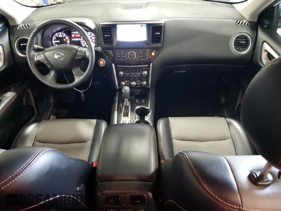 2019 Nissan Pathfinder S with VIN 5N1DR2MM0KC633465, listed as a Copart auction lot 59626475 with 38,019 mi miles and Salvage title. Bid and sale history available at DreamBid. Image 8.