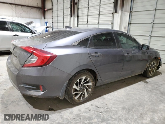 2018 Honda Civic EX with VIN 2HGFC2F74JH551290, listed as a Copart auction lot 45711675 with 123,774 mi miles and Salvage Title. Bid and sale history available at DreamBid. Image 3.