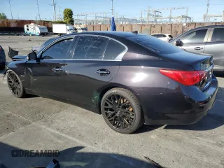 2014 Infiniti Q50 Hybrid Premium with VIN JN1AV7APXEM691616, listed as a Copart auction lot 51646095 with 133,670 mi miles and Clean Title. Bid and sale history available at DreamBid. Image 2.