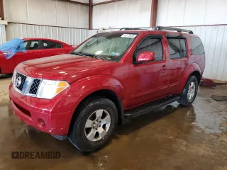 2006 Nissan Pathfinder SE with VIN 5N1AR18W36C681542, listed as a Copart auction lot 49775835 with 181,652 mi miles and Salvage Title. Bid and sale history available at carsss.com. Image 1.