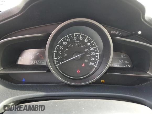 2017 Mazda 3 Touring with VIN JM1BN1V72H1104811, listed as a Copart auction lot 77165364 with 122,909 mi miles and Salvage Title. Bid and sale history available at DreamBid. Image 9.