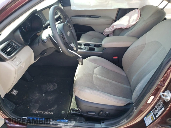 2018 Kia Optima LX with VIN 5XXGT4L35JG237750, listed as a Copart auction lot 52596245 with 89,892 mi miles and Salvage title. Bid and sale history available at DreamBid. Image 7.