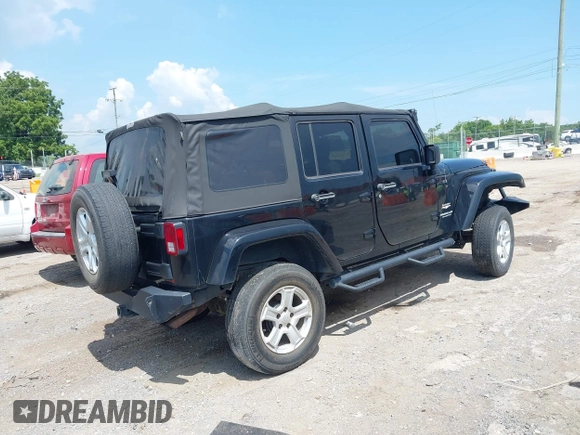 2008 Jeep Wrangler Unlimited Sahara with VIN 1J4GA59128L608515, listed as a IAAI auction lot 42627584 with 157,821 mi miles and . Bid and sale history available at DreamBid. Image 4.