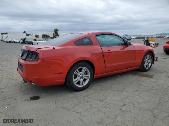2014 Ford Mustang V6 with VIN 1ZVBP8AM4E5237943, listed as a Copart auction lot 48050815 with 121,594 mi miles and Salvage Title. Bid and sale history available at carsss.com. Image 3.