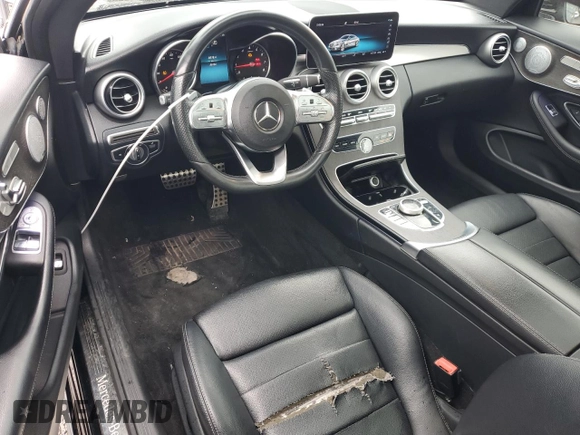 2019 Mercedes-Benz C 300 with VIN WDDWJ8EB8KF804150, listed as a Copart auction lot 54658455 with 86,956 mi miles and Clean Title. Bid and sale history available at carsss.com. Image 8.