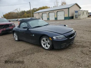 2007 BMW Z4 3.0i with VIN 4USBU33567LW72248, listed as a Copart auction lot 77767364 with 0 mi miles and Salvage Title. Bid and sale history available at carsss.com. Image 4.