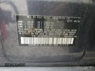 2016 Subaru Legacy Limited with VIN 4S3BNBN63G3054176, listed as a Copart auction lot 55963575 with 72,638 mi miles and Salvage title. Bid and sale history available at DreamBid. Image 12.