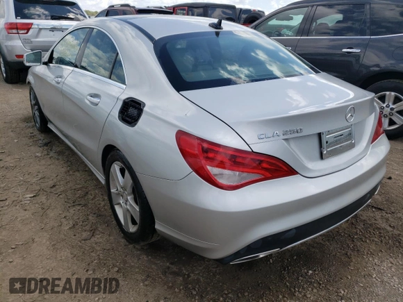 2017 Mercedes-Benz CLA 250 with VIN WDDSJ4EB6HN463837, listed as a Copart auction lot 53769862 with 43,617 mi miles and . Bid and sale history available at DreamBid. Image 3.