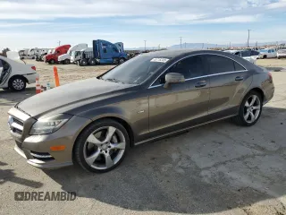 2012 Mercedes-Benz CLS-Class CLS 550 with VIN WDDLJ7DB3CA055593, listed as a Copart auction lot 45716245 with 102,928 mi miles and Salvage Title. Bid and sale history available at carsss.com. Image 1.