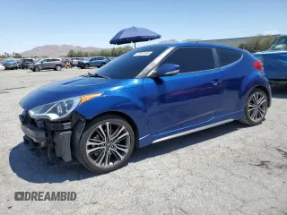 2016 Hyundai Veloster Turbo with VIN KMHTC6AE2GU284652, listed as a Copart auction lot 59053595 with 92,405 mi miles and Salvage title. Bid and sale history available at DreamBid. Image 1.