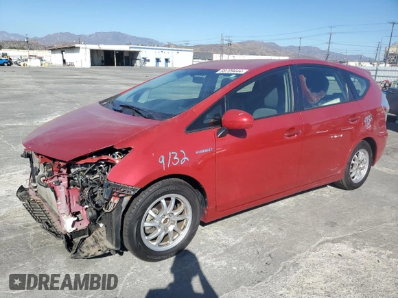 2013 Toyota Prius Two with VIN JTDZN3EU9D3201308, listed as a Copart auction lot 68709444 with 47,908 mi miles and Salvage Title. Bid and sale history available at carsss.com. Image 1.