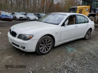 2008 BMW 7 Series 750Li with VIN WBAHN83508DT80324, listed as a Copart auction lot 51786885 with Not Provided miles and Salvage Title. Bid and sale history available at carsss.com. Image 1.