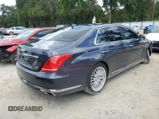2017 Genesis G90 Premium z VIN KMHG34JA7HU027345, wystawiony jako Copart lot #56495385 z przebiegiem 46 445 mil mil oraz Szkoda całkowita • Salvage title. Historia ofert i sprzedaży dostępna na DreamBid. Obrazek 3.
