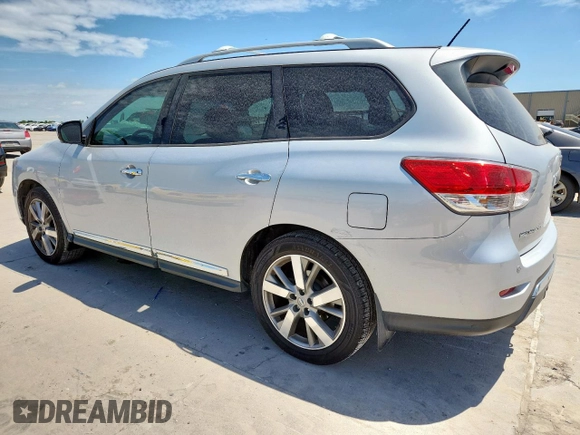 2016 Nissan Pathfinder Platinum with VIN 5N1AR2MNXGC665732, listed as a Copart auction lot 63183965 with 102,473 mi miles and Salvage title. Bid and sale history available at DreamBid. Image 2.