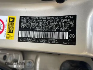 2013 Lexus ES 300h with VIN JTHBW1GGXD2031734, listed as a Copart auction lot 59107325 with 230,929 mi miles and Clean title. Bid and sale history available at DreamBid. Image 10.