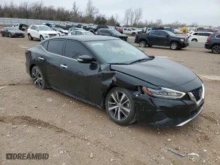 2022 Nissan Maxima SV with VIN 1N4AA6CV8NC502665, listed as a Copart auction lot 47454085 with 86,710 mi miles and Salvage Title. Bid and sale history available at carsss.com. Image 4.