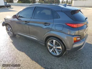 2019 Hyundai Kona Ultimate with VIN KM8K53A5XKU378758, listed as a Copart auction lot 78498494 with 99,999 mi miles and Clean Title. Bid and sale history available at carsss.com. Image 2.