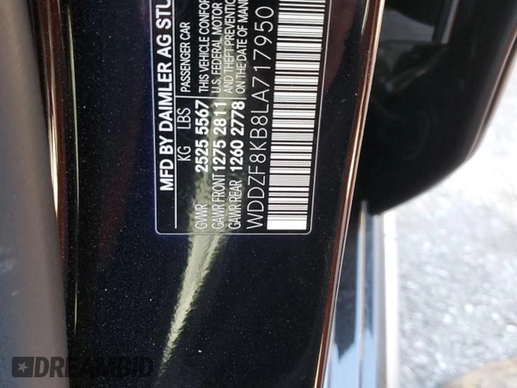 2020 Mercedes-Benz E-Class AMG E 63 S with VIN WDDZF8KB8LA717950, listed as a Copart auction lot 44249075 with 27,991 mi miles and Salvage Title. Bid and sale history available at carsss.com. Image 13.