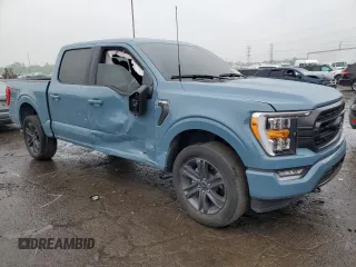 2023 Ford F-150 XL with VIN 1FTEW1EP4PKE78341, listed as a Copart auction lot 59658045 with 27,936 mi miles and Clean title. Bid and sale history available at DreamBid. Image 4.