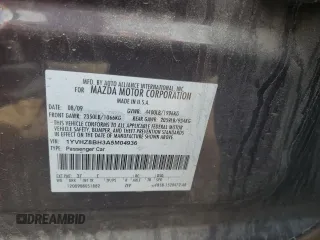 2010 Mazda 6 i Sport with VIN 1YVHZ8BH3A5M04936, listed as a Copart auction lot 51082235 with 117,823 mi miles and Salvage Title. Bid and sale history available at carsss.com. Image 13.